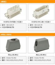 HDXBSCN Xibashi 25-pin connector rectangular heavy-duty connector 25-pin connector head HD-025
