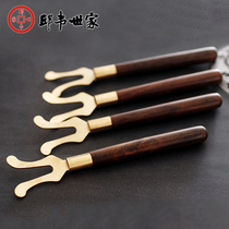 Qiu Wei Family iron pot fork Open teapot cover special anti-scalding fork Special Kung Fu tea tea ceremony spare parts