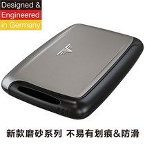 German TRU VIRTU card wing pie series matte aluminum wallet business card box anti-degaussing credit card
