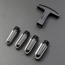 Pipe tool accessories multi-head pipe repair carbon knife metal charcoal repair can be replaced by 4 pipe repair carbon knife scraper carbon knife