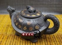 Yixing all handmade vermilion purple sand pot Xi Shi pot turtle pot bubble teapot ceramic tea set flower teapot strange pot antique