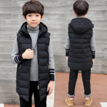 Boys vest autumn and winter 2020 new 6 middle and large children 8 winter models 9 boys 10 middle and long thickened vest 15 years old