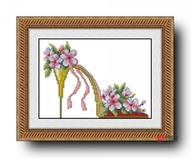 Precision printed DMC cross stitch kit * High heel shoe 2 (WP0009)