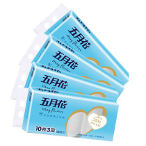 May flower coreless roll paper 3 layers 80g * 40 roll long roll sanitary paper towel women and children household toilet paper toilet paper toilet
