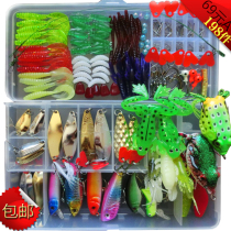 New product Luya bait set Freshwater seawater lures Soft bait Thunder frog Hard bait Luya sequins Mino fish bait
