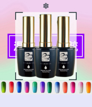 Factory direct sales ZLS temperature change gradient color nail oil glue Barbie Cotan color nail polish glue 12 colors