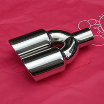 Volkswagen polo Polo gti one out two double out tail throat modified golf 6 7 Baolai car decorative tail mouth