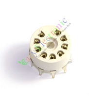 Nine-foot GZS9-Y plastic electronic tube silver plated tube holder PCB suitable 12AX7 12AX7 12AT7 12AU7 ECC83 ECC83 etc.