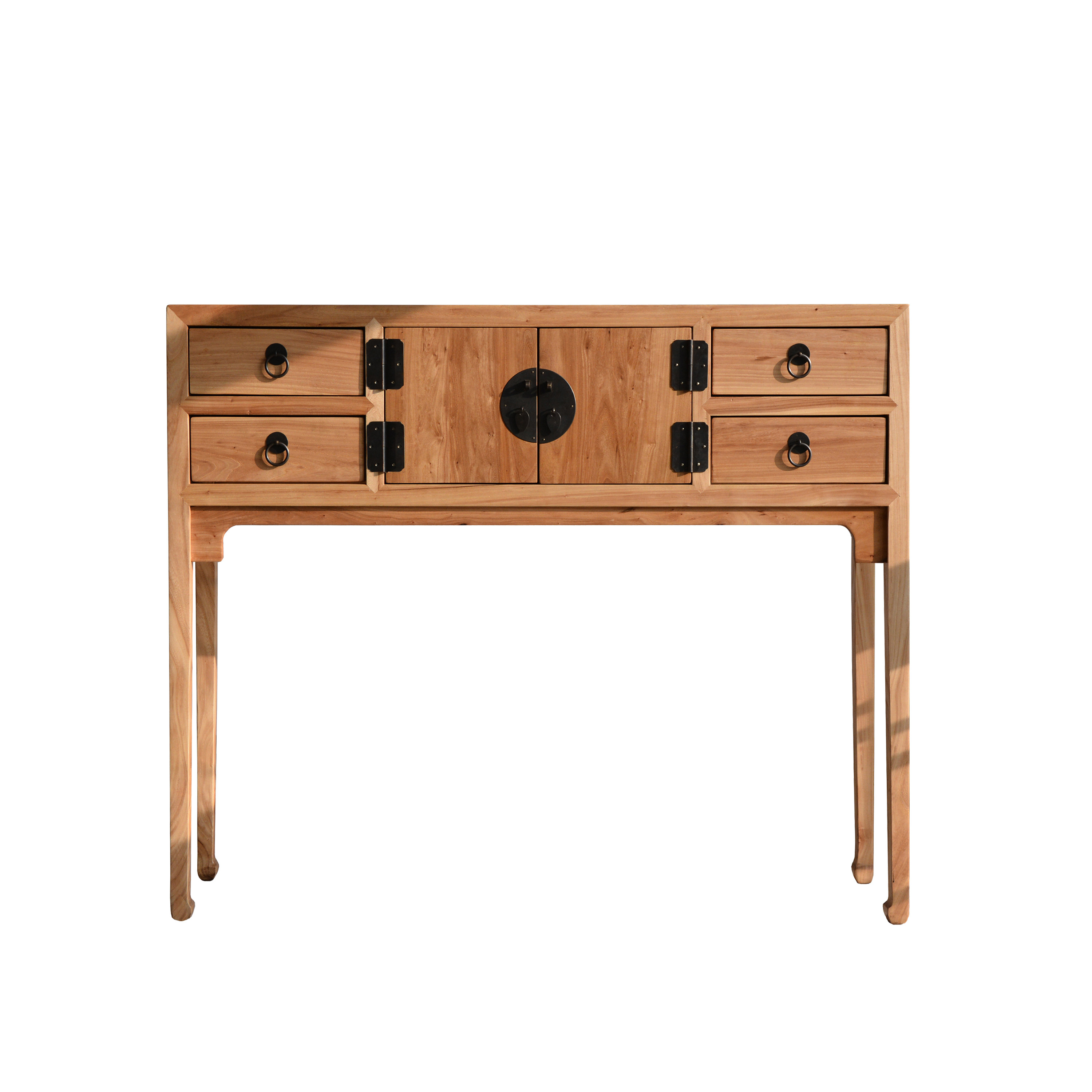 老榆木餐边柜免漆实木中式玄关柜 禅意家居茶馆