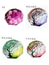 Octagonal smoke glass ashtray fashion creative personality gift large custom boutique European style hall household cylinder