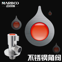 Germany Maruibo SUS304 stainless steel angle valve Hot and cold water thickened triangle valve stop valve Bathroom toilet kitchen