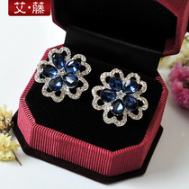 Korean jewelry shirt collar pin female corsage brooch shiny rhinestone collar flower Joker collar flower small buckle pin