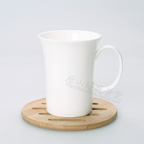 ZX milk mug pure white bone porcelain minimalist bell mouth mug cup cup coffee cup tea cup 2157