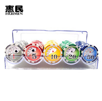 100 laser iron Holdem chip set Baccarat mahjong chips entertainment nightclub