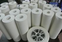 Thermal transfer roller high temperature resistant silicone wheel bronzing silicone wheel hot stamping rubber head high temperature rubber roller factory direct sales