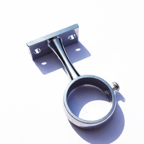 Top mounted side mounted thick 25mm metal short curtain rod accessories bracket Roman rod single bracket base plated stainless steel color