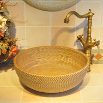 Special Price Hand Engraving Washbasin Terrace Basin Bathroom Toilet Washbasin Toilet Art Terrace Basin Line Ground Knife