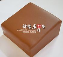 Buddhist supplies leather stool worship Pad Factory Direct seat meditation cushion kneeling pad solid wood square stool