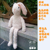 Treasure Original Handmade DIY American Country Rabbit Hanging Dolls Lonely Rabbit Child Personal Gift