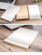 High-end notebook loose-leaf replacement paper core eye protection golden notepad inner core full