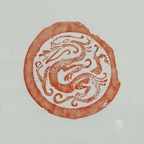 Huixuan Xuan Qinglongwa When T022 Zhu Tuo Handmade the original Rio Tinto Plains with Zhu Tuos Heart Warp Dyed and Wax-Dyed trailblazing sheet