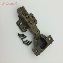 Retro Cushion Smoke Bucket Hinge Aircraft Damping Hinges Antique Door Hinge Accessories Green Ancient Bronze Hinges