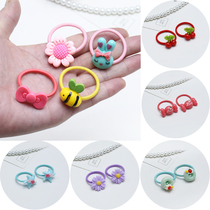 Vibrant childhood Childrens hair rope leather ring hair accessories Little girl head rope hair ring Baby does not hurt hair rubber band head accessories