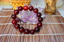 Buddhist supplies big leaf red sandalwood beaded hand string safe and auspicious