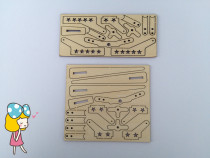 Rudder angle reinforcement sheet Model aircraft epp aircraft accessories Rudder angle kit Laser cutting