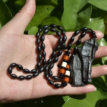 14# natural suspected meteorite necklace meteorite raw stone necklace carbonaceous chondrite meteorite meteorite necklace