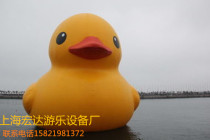 Inflatable big yellow duck water big yellow duck Hong Kong water and land use big yellow duck water break through the gate bracket pool swimming pool