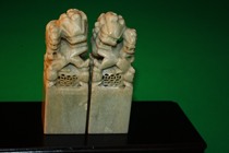 Old natural Shoushan stone ornaments old natural Shoushan stone town house to avoid evil study Zhen ruler ornaments