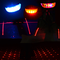 Bicycle tail light mountain bike led rear tail light accessories car tail light night riding LED laser decorative light bicycle light