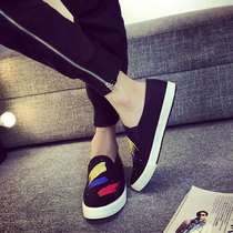 Net Red Sail Cloth Shoes Mens Shoes Spring Breathable Casual Shoes Hand-painted Graffiti Cloth Shoes Han Edition 100 Hitch Shoes Sloth Shoes Man