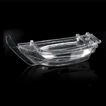 Transparent sushi boat sashimi boat dry ice cuisine boat ABS salmon disc sashimi Japanese style cuisine dragon boat container