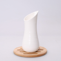 Silk Thread Vase Creative Vase Pure White Bone China Porcelain Flower Insert Ceramic Ware Transparent Countertop Vase 2509