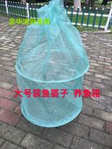 Thickened encryption breeding net pocket fish cage rice field eel Loach crab lobster squid folding cage fish basket