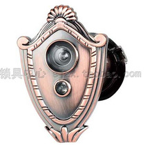 Antique Copper Red Gold Cup new multi thousand autumn anti-theft door integrated doorbell 45 Jingyuan two-in-one cat eye 35mm