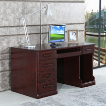 Shunxin furniture Red oak desk Computer desk Adult learning desk combination office writing desk Wedding room furniture Special offer