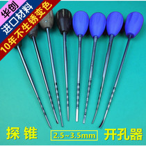 Spine orthopedic instruments Medical cervical lumbar spine opener Minimally Invasive Pedicle screw open circuit reamer straight head elbow