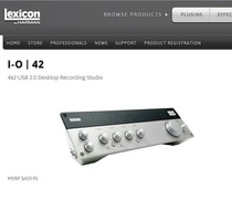 lexicon IO42 U42S 4 in 2 out USB audio interface professional sound card (licensed)