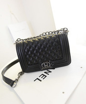 2019 European and American small fragrance double C apple bag handbag diamond retro chain bag shoulder diagonal women's bag