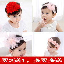 Baby hair band 100-day-old female baby headdress hair Korean version of the princess cute crown infant childrens head flower ornaments
