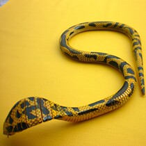 Emulation Large Wood Snake Toy Snake Children Toy Wooden Toy Simulation Animal Realistic Wooden Cobra