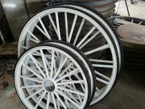 European style vintage sightseeing pumpkin carriage solid wheel accessories diameter 85cm115cm hot sale