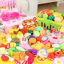 Childrens cut fruits and vegetables toys can cut the house cake pizza combination set baby girl boy