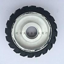 Customized mechanical polishing wheel natural rubber wheel sand belt machine polishing machine rubber wheel pure aluminum core 150*50 shaft hole