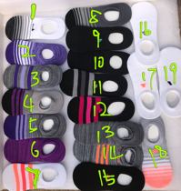 Male and female pure sweat-absorbing casual cotton boat Socks