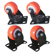 Revitalization 2-inch phonetic wheel electrophoresis Pu wheel bookcase audio small wheel universal movable directional fixed wheel set