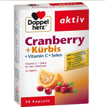 German direct mail Doppelherz Double Heart Pumpkin Seeds Cranberry capsules